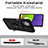 Custodia Silicone e Plastica Opaca Cover con Magnetico Anello Supporto MQ6 per Samsung Galaxy M32 4G