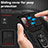 Custodia Silicone e Plastica Opaca Cover con Magnetico Anello Supporto MQ6 per Samsung Galaxy S20 FE 4G