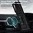 Custodia Silicone e Plastica Opaca Cover con Magnetico Anello Supporto MQ6 per Samsung Galaxy S20 FE 5G