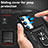 Custodia Silicone e Plastica Opaca Cover con Magnetico Anello Supporto MQ6 per Samsung Galaxy S22 5G