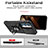 Custodia Silicone e Plastica Opaca Cover con Magnetico Anello Supporto MQ6 per Samsung Galaxy S23 Plus 5G