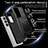 Custodia Silicone e Plastica Opaca Cover con Magnetico Anello Supporto MQ7 per Samsung Galaxy S23 Ultra 5G