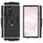 Custodia Silicone e Plastica Opaca Cover con Magnetico Anello Supporto N01 per Samsung Galaxy Note 20 Ultra 5G