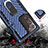 Custodia Silicone e Plastica Opaca Cover con Magnetico Anello Supporto N03 per Samsung Galaxy Note 20 Ultra 5G