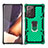 Custodia Silicone e Plastica Opaca Cover con Magnetico Anello Supporto N03 per Samsung Galaxy Note 20 Ultra 5G Verde