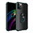 Custodia Silicone e Plastica Opaca Cover con Magnetico Anello Supporto per Apple iPhone 12 Pro Max Verde Notte