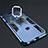 Custodia Silicone e Plastica Opaca Cover con Magnetico Anello Supporto per Huawei Enjoy 10 Plus
