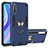 Custodia Silicone e Plastica Opaca Cover con Magnetico Anello Supporto per Huawei Enjoy 10S