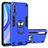 Custodia Silicone e Plastica Opaca Cover con Magnetico Anello Supporto per Huawei Enjoy 10S