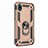 Custodia Silicone e Plastica Opaca Cover con Magnetico Anello Supporto per Huawei Enjoy 8S