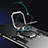 Custodia Silicone e Plastica Opaca Cover con Magnetico Anello Supporto per Huawei Honor 9X Pro