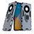 Custodia Silicone e Plastica Opaca Cover con Magnetico Anello Supporto per Huawei Mate 40