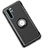Custodia Silicone e Plastica Opaca Cover con Magnetico Anello Supporto per Huawei P30 Pro Nero