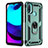 Custodia Silicone e Plastica Opaca Cover con Magnetico Anello Supporto per Motorola Moto E20