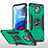 Custodia Silicone e Plastica Opaca Cover con Magnetico Anello Supporto per Motorola Moto G Power (2021) Verde