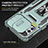 Custodia Silicone e Plastica Opaca Cover con Magnetico Anello Supporto per Motorola Moto G22