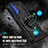 Custodia Silicone e Plastica Opaca Cover con Magnetico Anello Supporto per Motorola Moto G51 5G