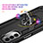 Custodia Silicone e Plastica Opaca Cover con Magnetico Anello Supporto per Motorola Moto G82 5G