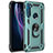 Custodia Silicone e Plastica Opaca Cover con Magnetico Anello Supporto per Motorola Moto One Fusion Plus