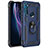 Custodia Silicone e Plastica Opaca Cover con Magnetico Anello Supporto per Motorola Moto One Fusion Plus Blu