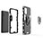 Custodia Silicone e Plastica Opaca Cover con Magnetico Anello Supporto per OnePlus 8T 5G
