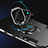 Custodia Silicone e Plastica Opaca Cover con Magnetico Anello Supporto per Realme V5 5G
