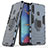Custodia Silicone e Plastica Opaca Cover con Magnetico Anello Supporto per Samsung Galaxy A20s