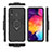 Custodia Silicone e Plastica Opaca Cover con Magnetico Anello Supporto per Samsung Galaxy M10S