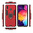 Custodia Silicone e Plastica Opaca Cover con Magnetico Anello Supporto per Samsung Galaxy M10S