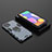 Custodia Silicone e Plastica Opaca Cover con Magnetico Anello Supporto per Samsung Galaxy M62 4G