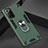 Custodia Silicone e Plastica Opaca Cover con Magnetico Anello Supporto per Samsung Galaxy Note 20 Ultra 5G Verde