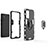 Custodia Silicone e Plastica Opaca Cover con Magnetico Anello Supporto per Samsung Galaxy Quantum2 5G