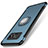 Custodia Silicone e Plastica Opaca Cover con Magnetico Anello Supporto per Samsung Galaxy S7 Edge G935F Cielo Blu