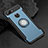 Custodia Silicone e Plastica Opaca Cover con Magnetico Anello Supporto per Xiaomi Mi 8 Lite