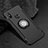 Custodia Silicone e Plastica Opaca Cover con Magnetico Anello Supporto per Xiaomi Mi Max 3 Nero