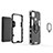 Custodia Silicone e Plastica Opaca Cover con Magnetico Anello Supporto per Xiaomi Redmi 9 India