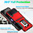 Custodia Silicone e Plastica Opaca Cover con Magnetico Anello Supporto QW1 per Samsung Galaxy Z Flip3 5G
