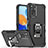 Custodia Silicone e Plastica Opaca Cover con Magnetico Anello Supporto QW1 per Xiaomi Redmi Note 11 Pro 4G
