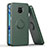 Custodia Silicone e Plastica Opaca Cover con Magnetico Anello Supporto QW1 per Xiaomi Redmi Note 9S