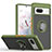 Custodia Silicone e Plastica Opaca Cover con Magnetico Anello Supporto QW2 per Google Pixel 7 5G