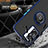 Custodia Silicone e Plastica Opaca Cover con Magnetico Anello Supporto QW2 per OnePlus Nord N300 5G