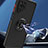 Custodia Silicone e Plastica Opaca Cover con Magnetico Anello Supporto QW2 per Samsung Galaxy A12