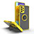 Custodia Silicone e Plastica Opaca Cover con Magnetico Anello Supporto QW2 per Samsung Galaxy A52s 5G Giallo