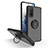 Custodia Silicone e Plastica Opaca Cover con Magnetico Anello Supporto QW2 per Samsung Galaxy S20 FE 4G Nero