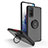 Custodia Silicone e Plastica Opaca Cover con Magnetico Anello Supporto QW2 per Samsung Galaxy S20 FE 4G Rosso e Nero