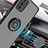 Custodia Silicone e Plastica Opaca Cover con Magnetico Anello Supporto QW3 per Samsung Galaxy M02s