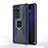 Custodia Silicone e Plastica Opaca Cover con Magnetico Anello Supporto R01 per Huawei P40