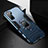 Custodia Silicone e Plastica Opaca Cover con Magnetico Anello Supporto R01 per Huawei P40 Lite 5G