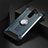 Custodia Silicone e Plastica Opaca Cover con Magnetico Anello Supporto R01 per Xiaomi Redmi Note 8 Pro
