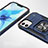 Custodia Silicone e Plastica Opaca Cover con Magnetico Anello Supporto R02 per Apple iPhone 12 Mini